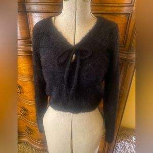 Zara new with tags black acrylic size medium sweater